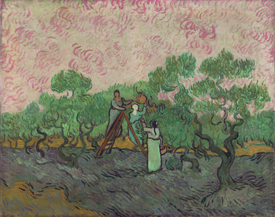 Vincent van Gogh, Olijvenpluksters, 1889. Metropolitan Museum of Art, New York